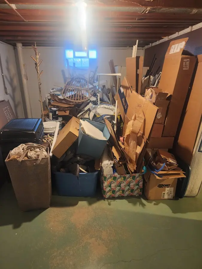 Roll-off dumpster container at job site for Construction Dumpster Rental in Lander